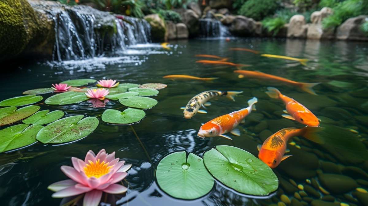 Koi pond filtration