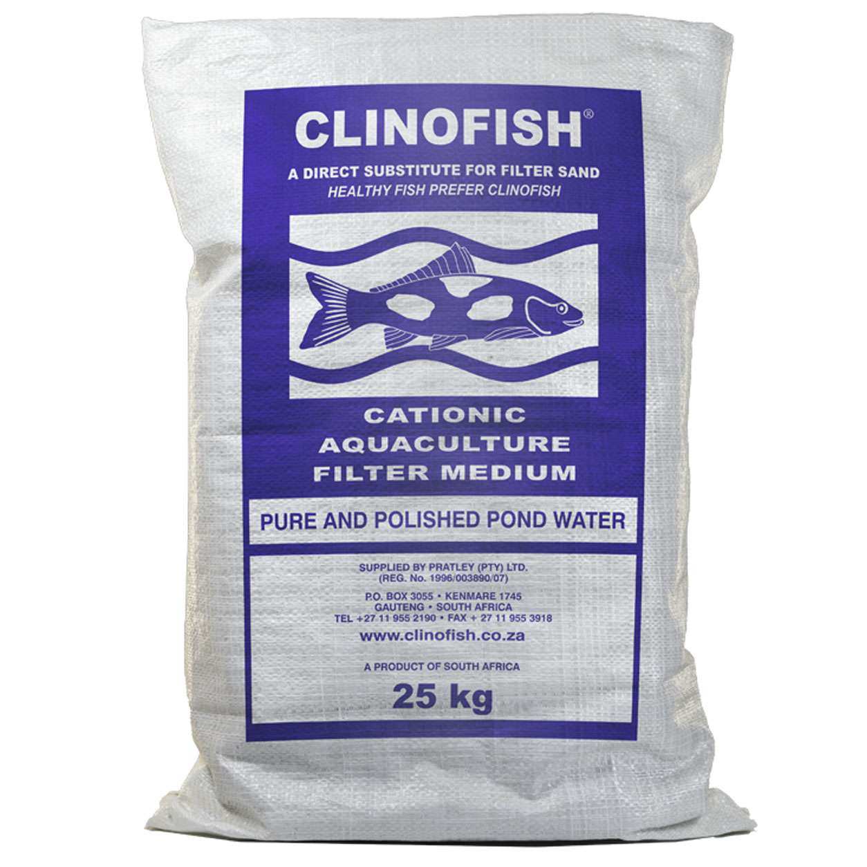 Pratley Clinofish 25kg zeolite filter media for koi pond filters